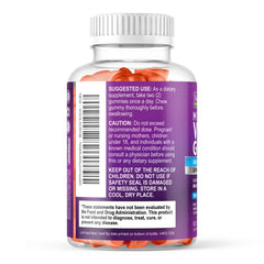 Nature's Gummies certificado de pruebas externas que transmite confianza