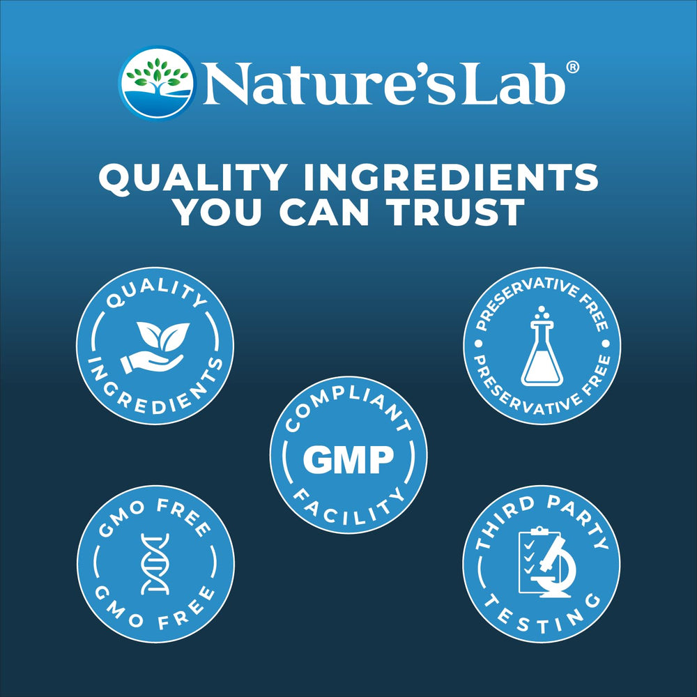 Nature's Lab suplemento junto a desayuno para apoyo energético matutino