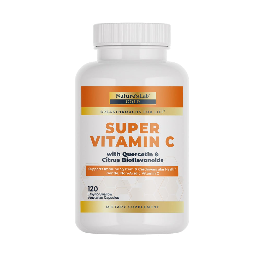 Nature's Lab frasco delantero que destaca 1000 mg y beneficios para el sistema inmunitario