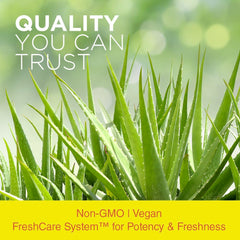 Nature's Life etiqueta con ingredientes y sistema FreshCare visible