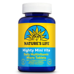 Nature's Life vista frontal del envase mostrando la marca y beneficios claros