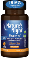 Nature's Night frente del empaque mostrando 90 unidades y beneficios claros