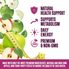 Nature's Nutrition frasco abierto con 60 gominolas para suministro mensual