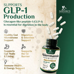 Nature's Nutrition cápsulas sobre madera, presentación natural y orden