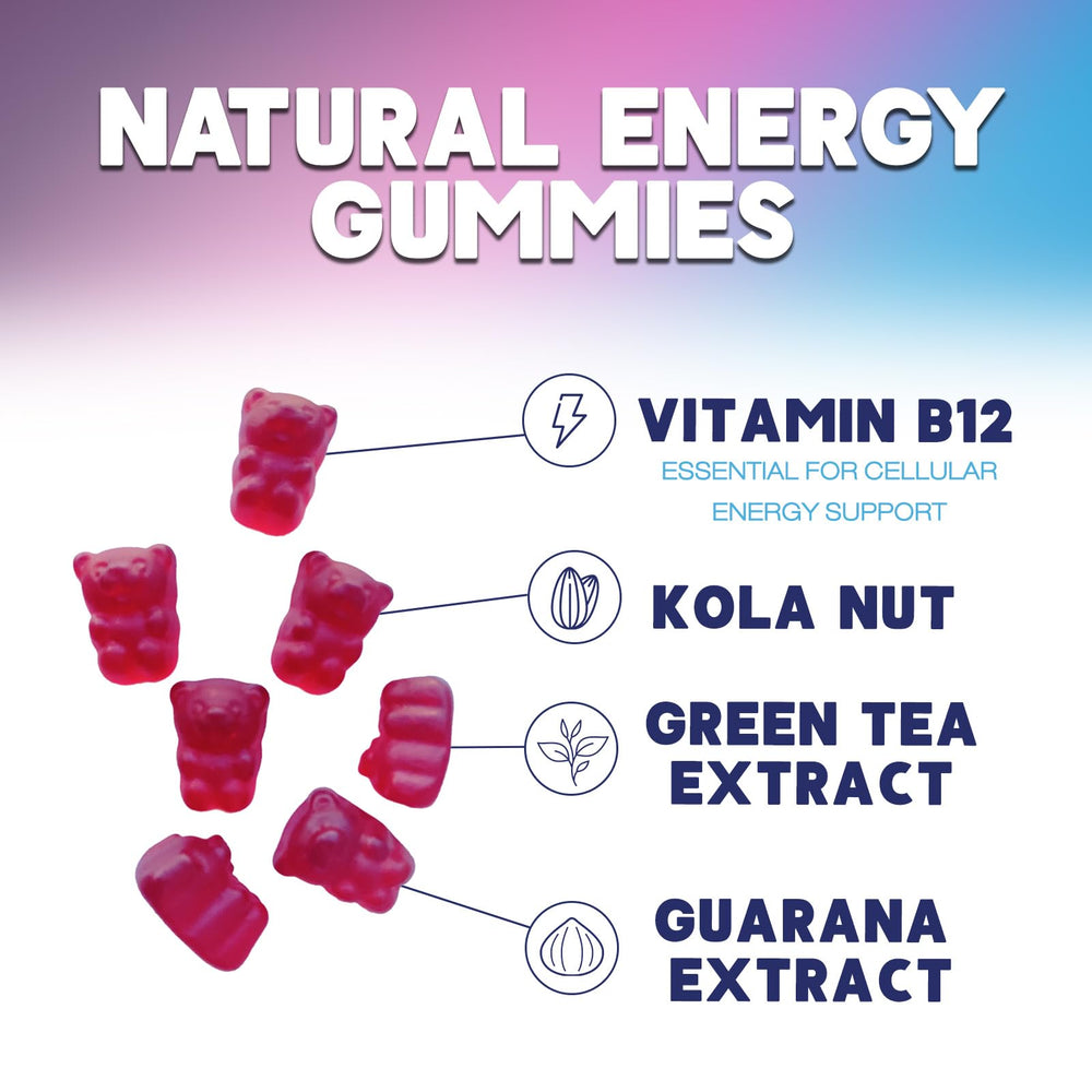Nature's Nutrition atleta tomando una gomita antes de entrenar, aumento de alerta