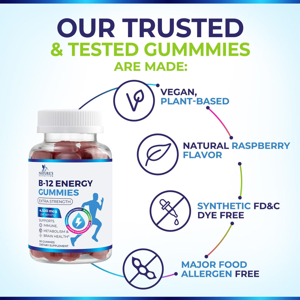 Comparación de tamaño Nature's Nutrition B12 junto a una moneda para referencia