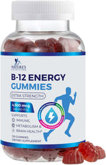 Nature's Nutrition frontal del envase mostrando 120 gominolas y beneficios
