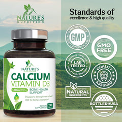 Nature's Nutrition bote abierto con 240 tabletas para suministro prolongado