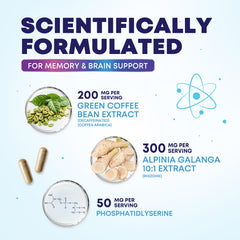 Nature's Nutrition cápsula en mano para escala, beneficio control de dosis