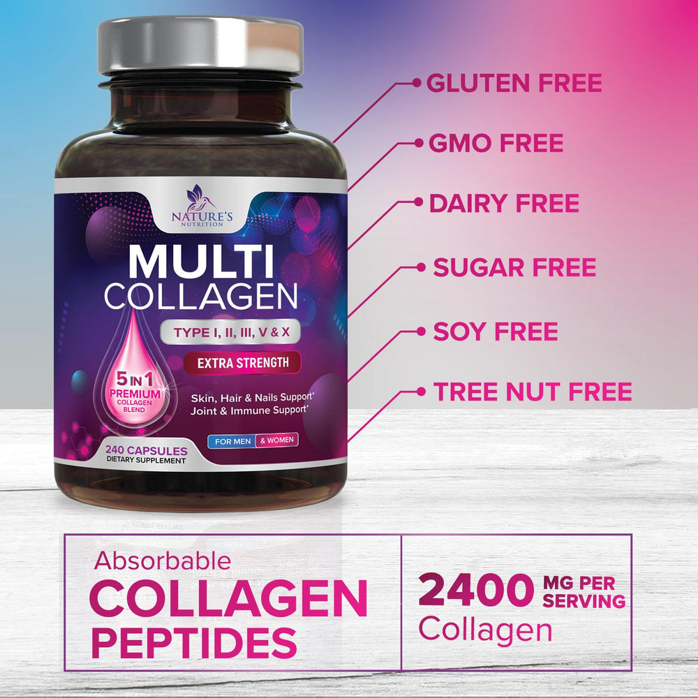 Nature's Nutrition cápsulas en la mano, facilidad de ingesta diaria