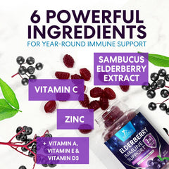 Nature's Nutrition etiqueta con ingredientes clave y concentración 3X