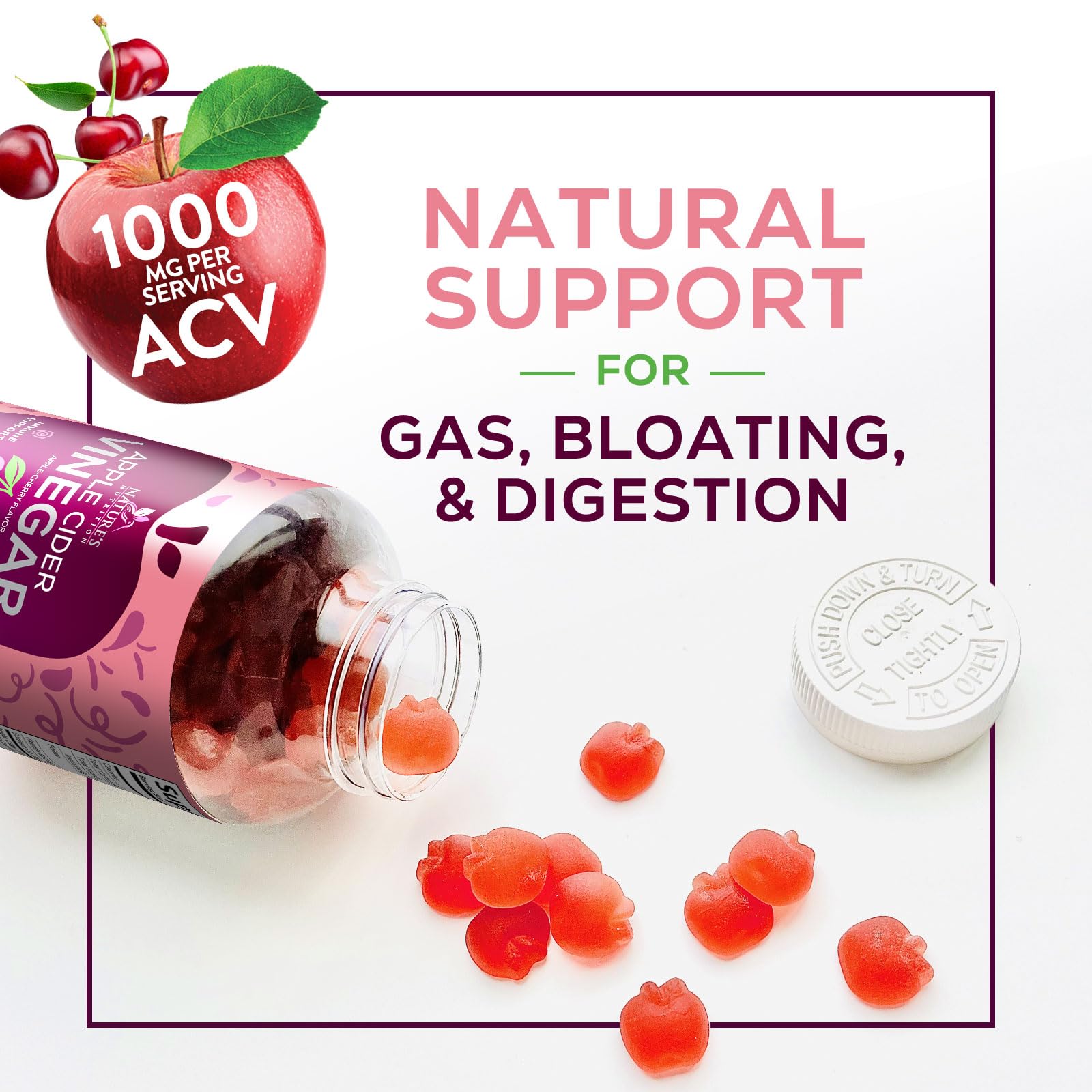 Nature's Nutrition cierre hermético del envase para conservación segura