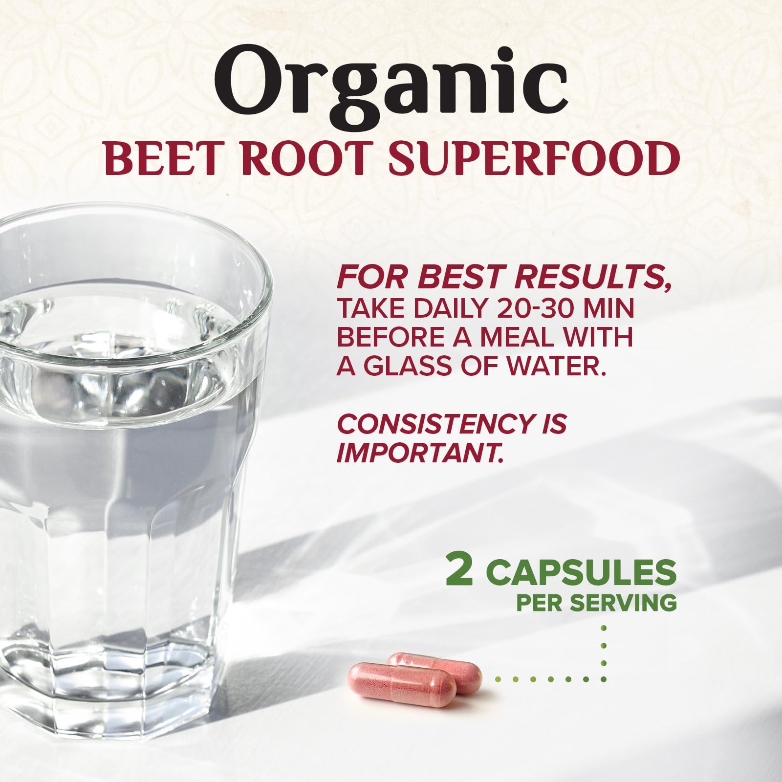 Nature's Nutrition imagen comparativa polvo frente cápsula para conveniencia