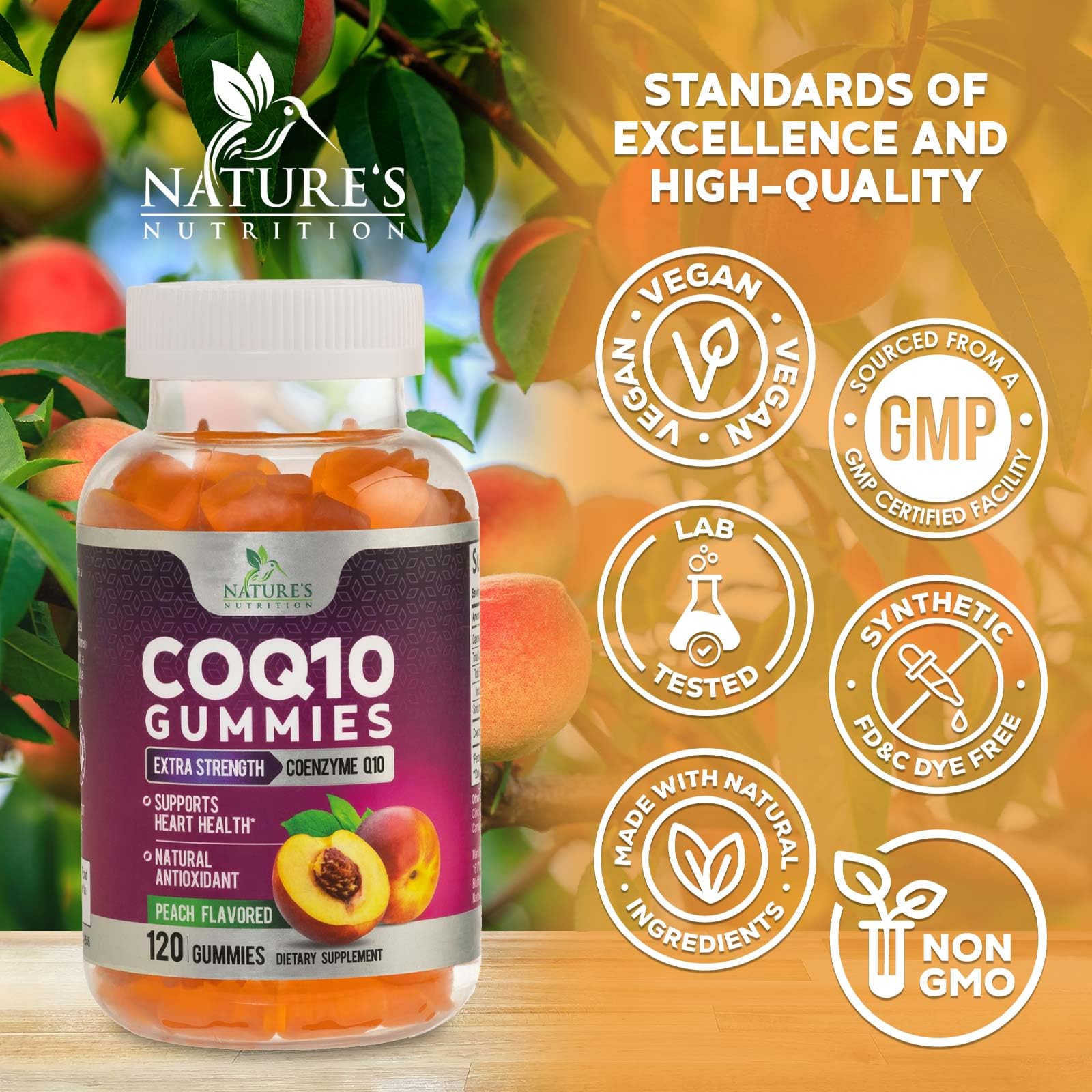 Nature's Nutrition gominola en mano ideal para rutinas sobre la marcha
