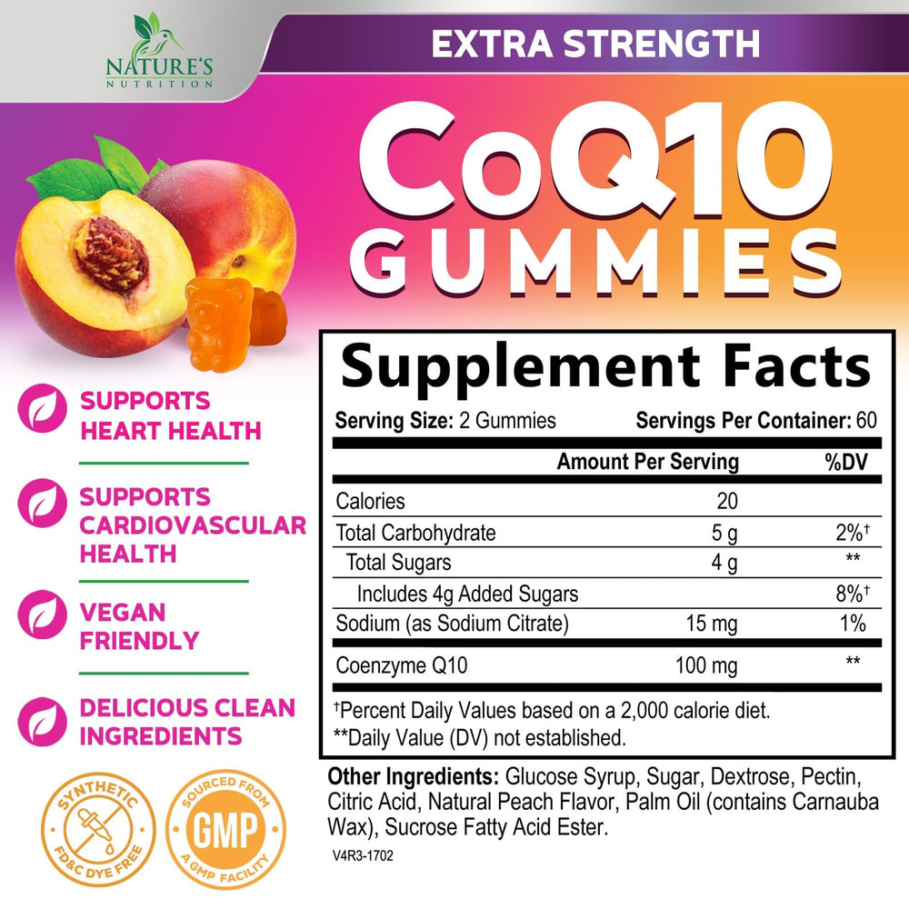 Nature's Nutrition gominolas apiladas, fácil toma diaria y buen sabor