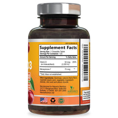 Nature's Nutrition sello de prueba de terceros, garantía de calidad comprobada
