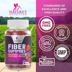 Nature's Nutrition envase abierto con gomitas visibles listo para consumo diario