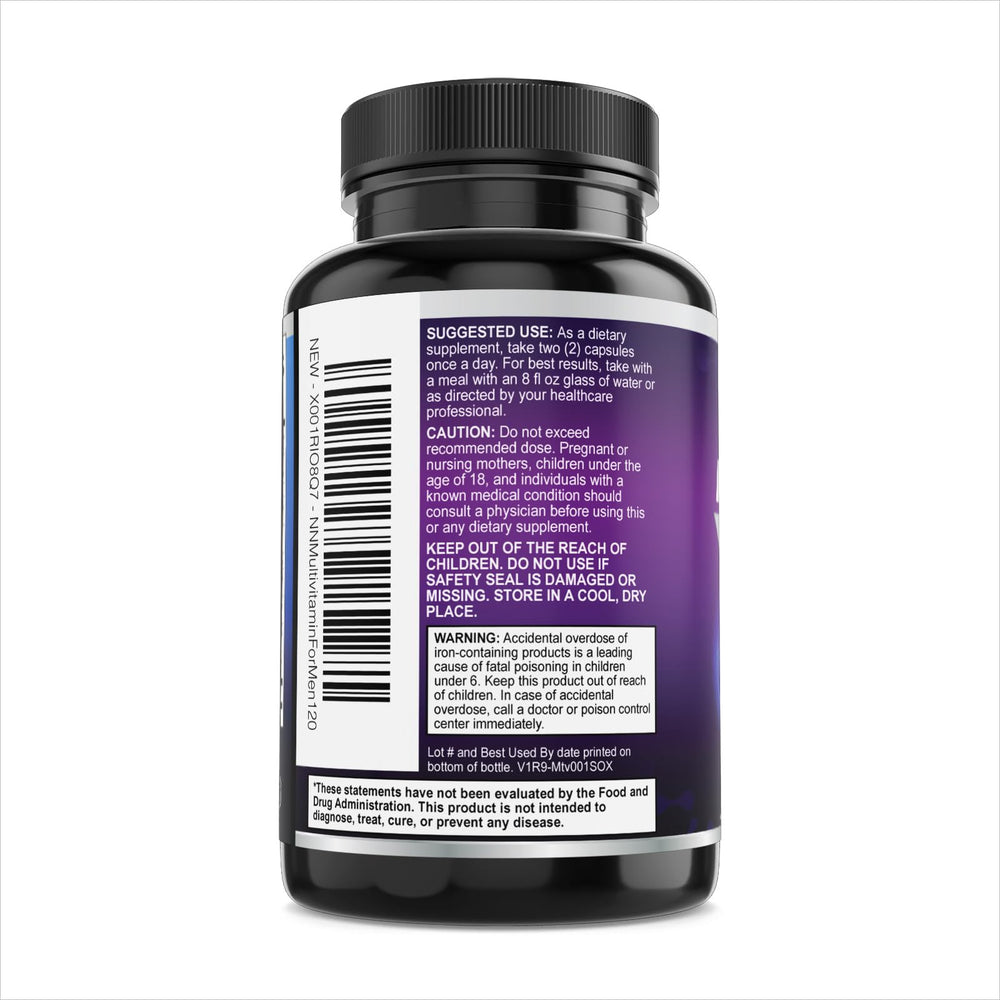 Nature's Nutrition envase lateral con información nutricional clara