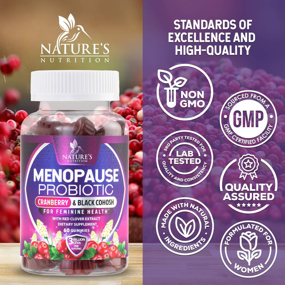 Nature's Nutrition etiqueta del envase legible con lista de ingredientes y certificaciones
