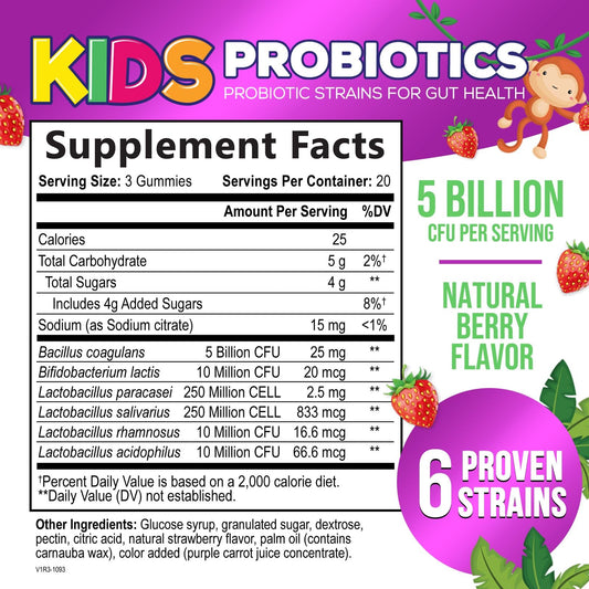Nature's Nutrition etiqueta con ingredientes y beneficios claros para padres