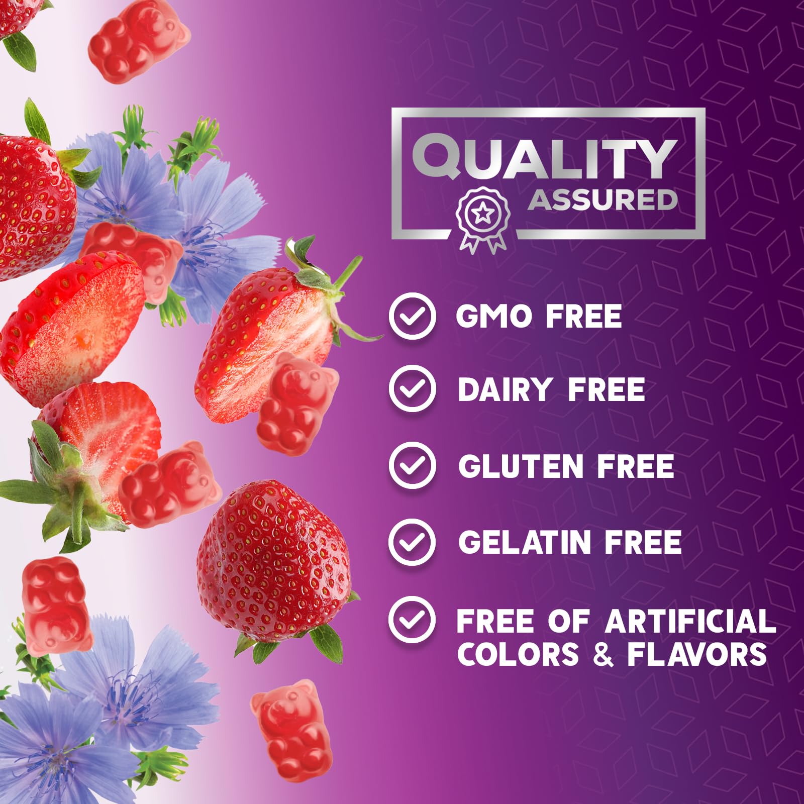 Nature's Nutrition etiqueta nutricional enfocada en 4 g fibra soluble por porción