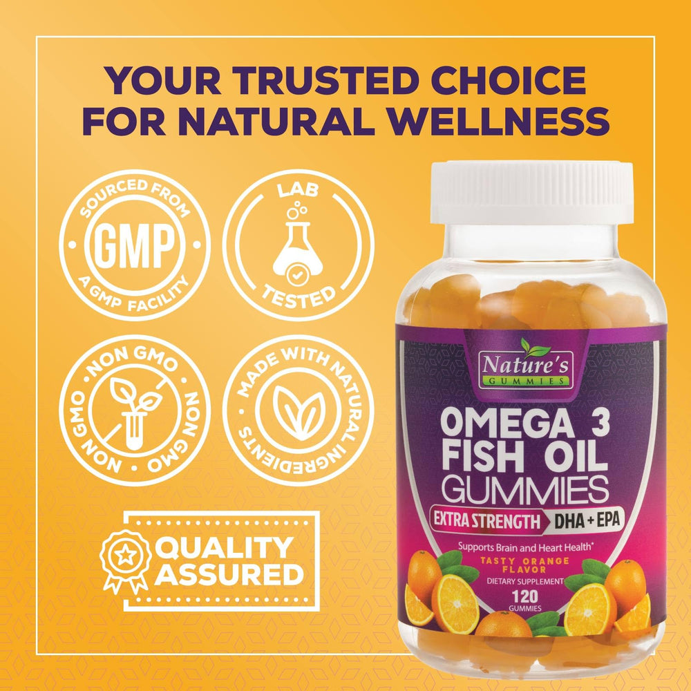 Nature's Nutrition etiqueta nutricional destacada que muestra contenido de EPA/DHA