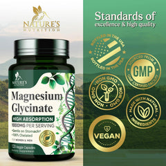 Nature's Nutrition etiqueta con ingredientes y beneficios destacados