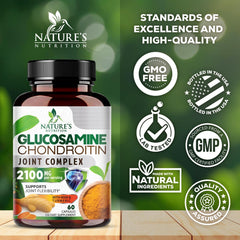 Nature's Nutrition etiqueta con lista de ingredientes y garantía de calidad
