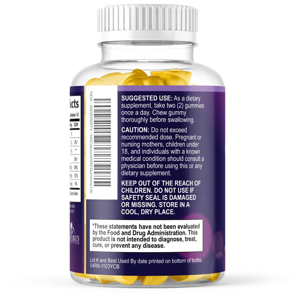 Nature's Nutrition etiqueta nutricional en detalle para verificar ingredientes
