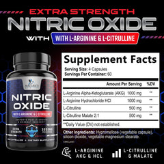 Nature's Nutrition etiqueta trasera con ingredientes y instrucciones claras