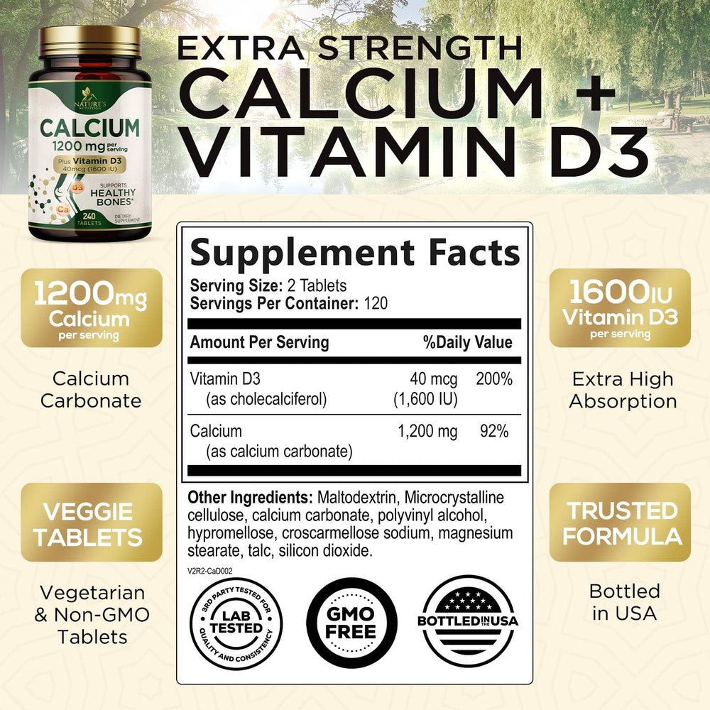 Nature's Nutrition etiqueta trasera con información nutricional clara y confianza