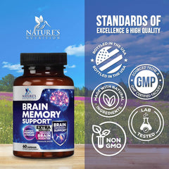 Nature's Nutrition polvo de fosfatidilserina, soporte estructural neuronal