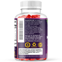 Nature's Nutrition frasco al lado de una regla para mostrar escala real