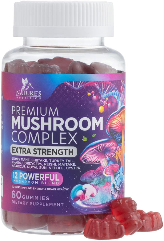 Nature's Nutrition frasco frontal mostrando gominolas y marca para confianza
