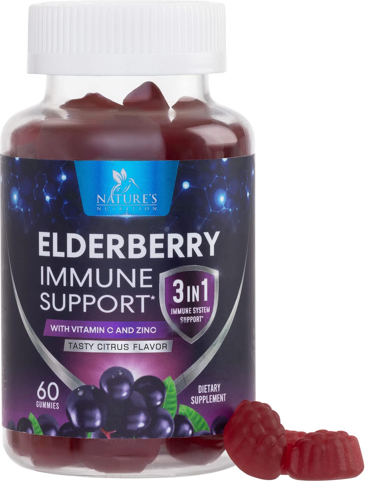 Nature's Nutrition frente del envase mostrando beneficios inmunológicos