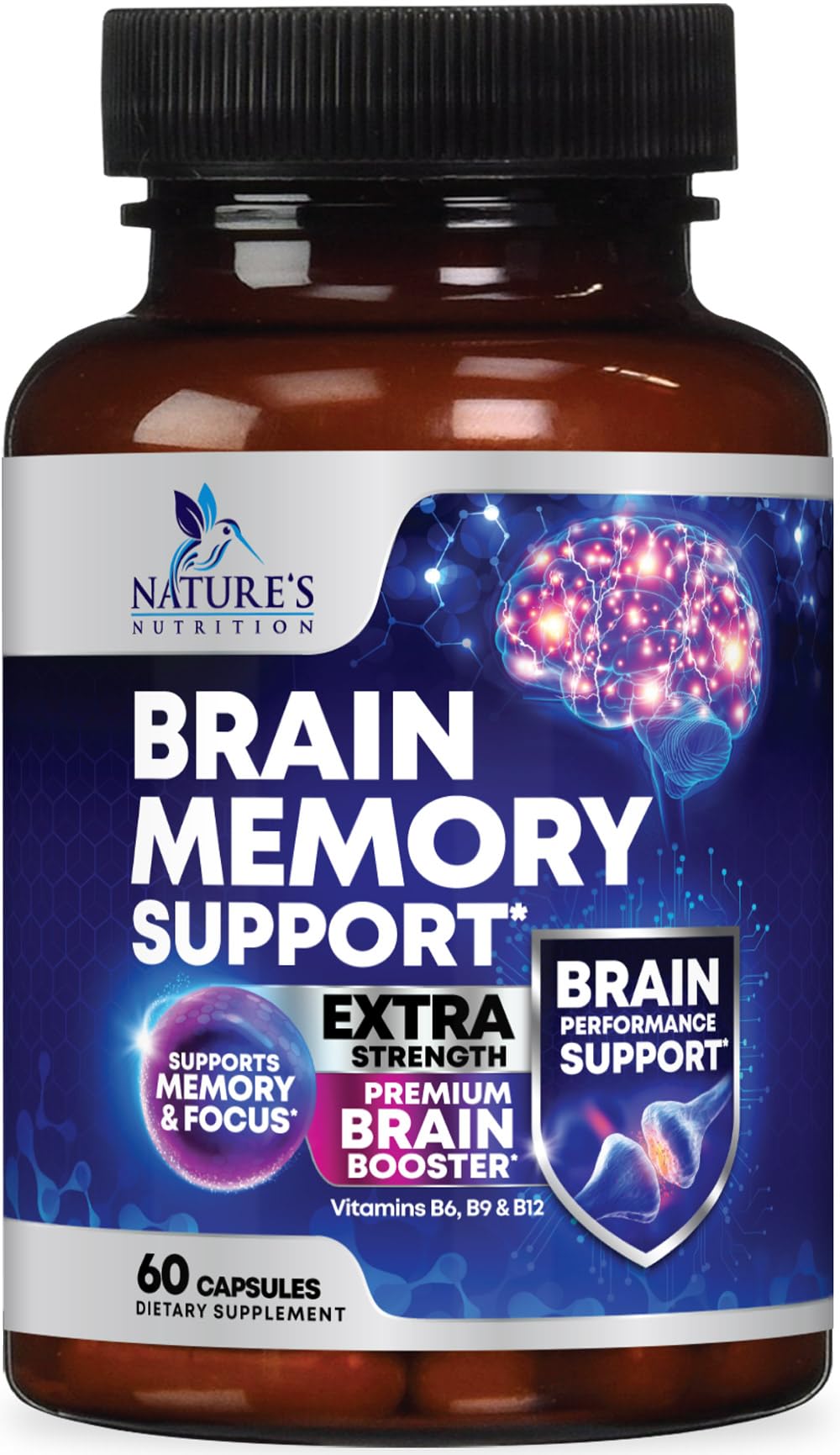 Nature's Nutrition envase frontal mostrando etiquetas y beneficios
