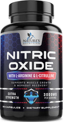 Nature's Nutrition frontal del envase mostrando marca y beneficios