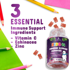 Nature's Nutrition frasco abierto con gominolas visibles para dosificación fácil