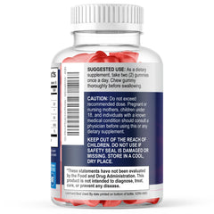 Nature's Nutrition gominola junto a moneda, beneficio de tamaño y porción
