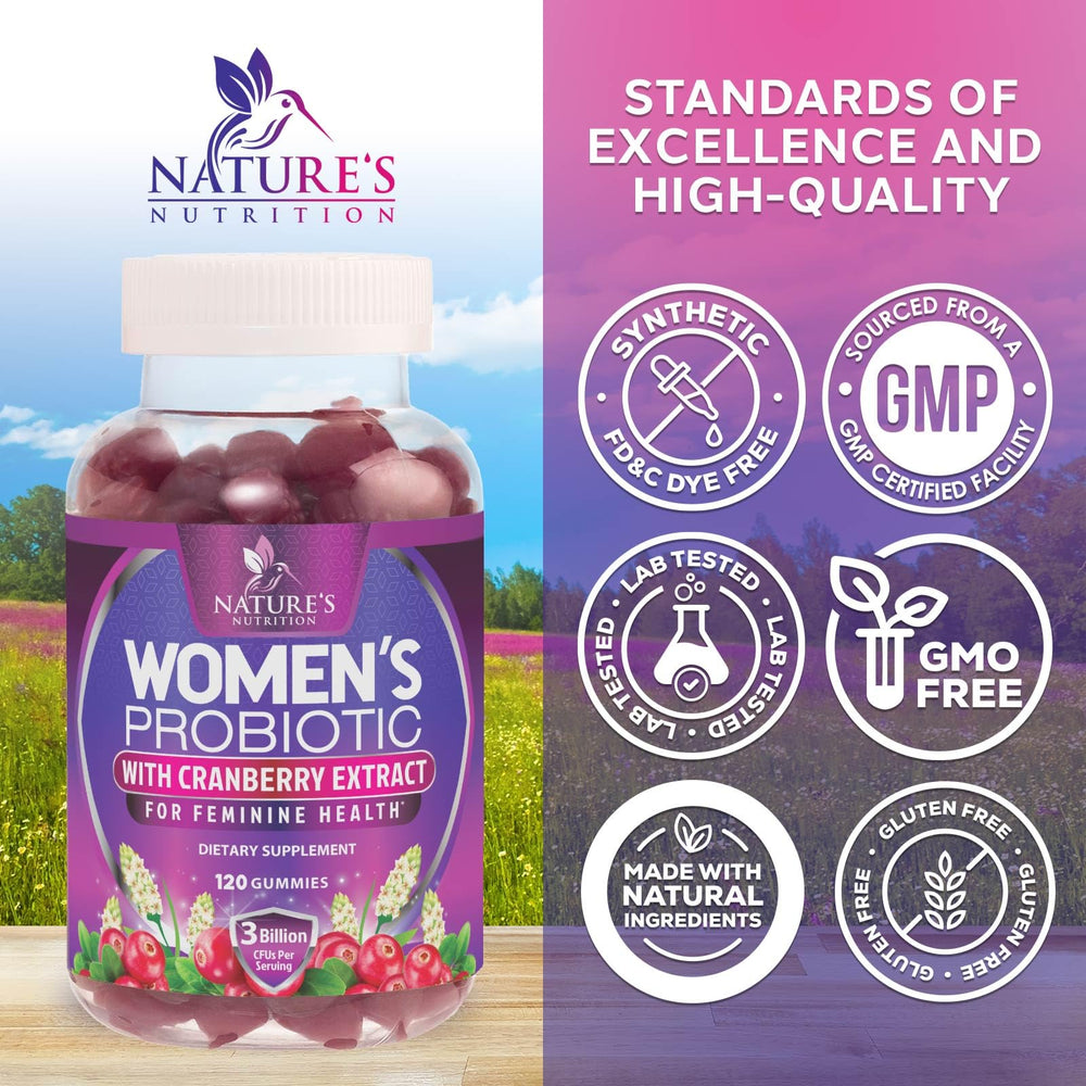 Nature's Nutrition gominolas dentro del frasco destacando cantidad y presentación