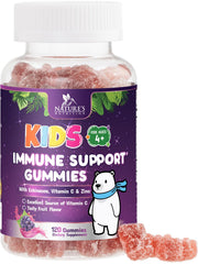 Nature's Nutrition frasco frontal mostrando 120 gominolas y etiqueta clara