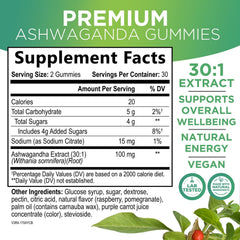 Nature's Nutrition primer plano textura de gomita que resalta suavidad y sabor berry