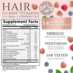 Close-up de textura de gomita Nature's Nutrition, facilidad de masticar