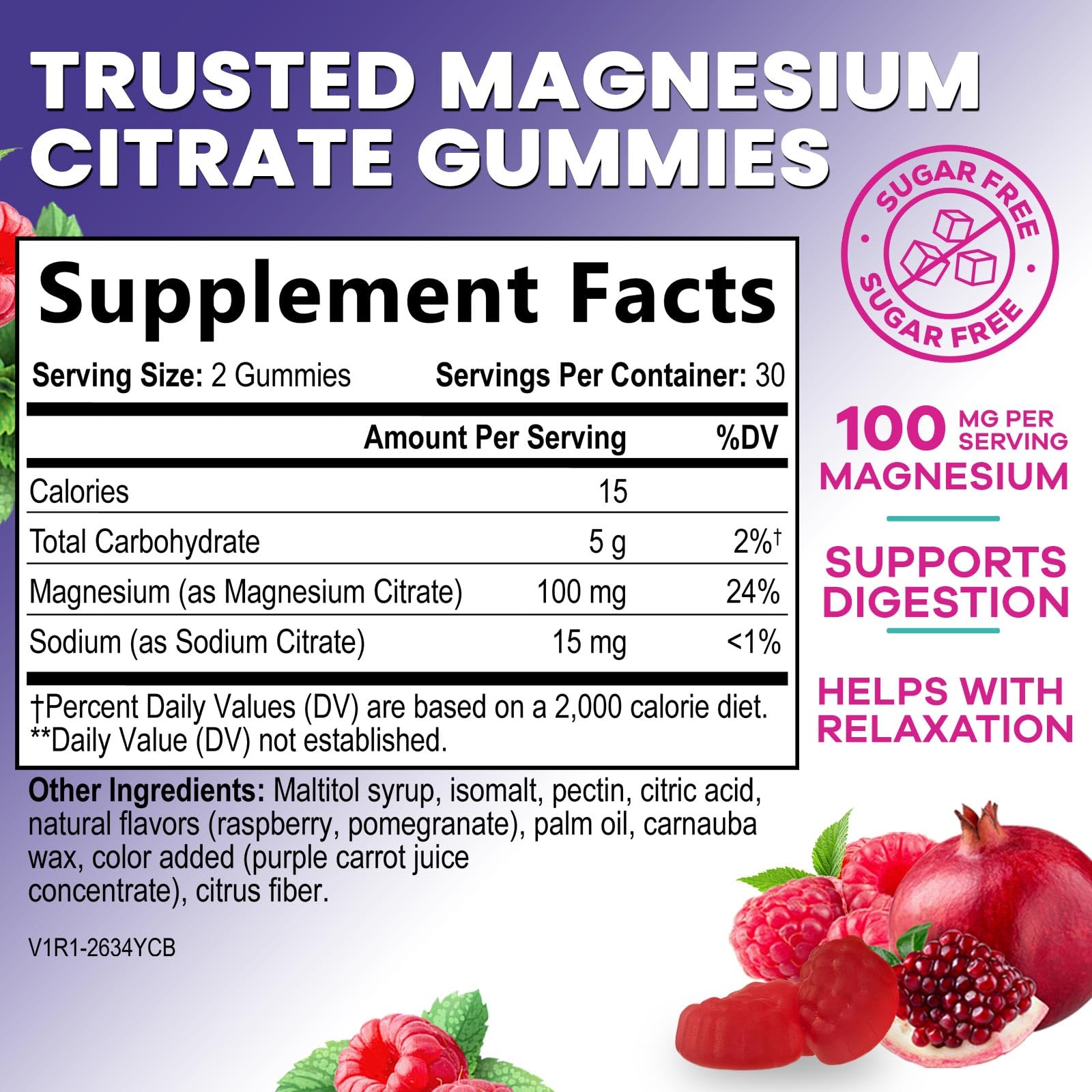 Nature's Nutrition primer plano de gomita con textura masticable