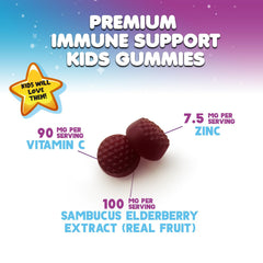 Nature's Nutrition frasco abierto con gomitas dispersas para ver contenido