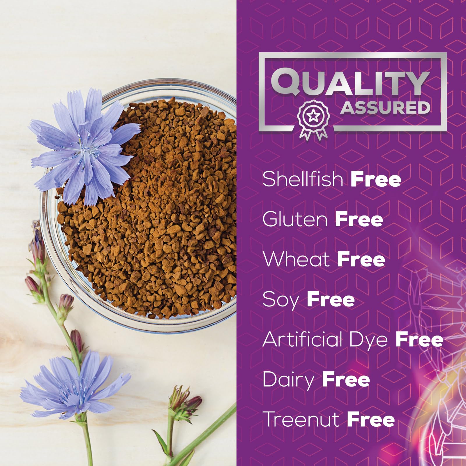 Nature's Nutrition etiqueta de ingredientes, claridad sobre fibra vegetal
