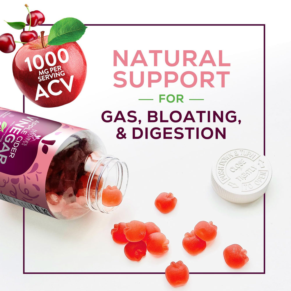 Nature's Nutrition manzanas y extracto representando ingredientes naturales