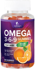 Nature's Nutrition frontal del envase mostrando gomitas y beneficios
