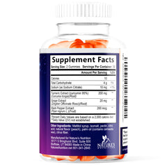 Nature's Nutrition sello de pruebas de terceros y cumplimiento cGMP