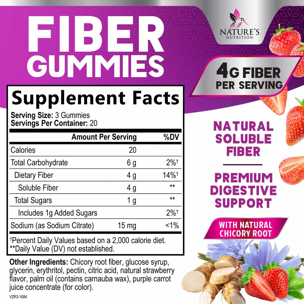 Nature's Nutrition primer plano de gomitas mostrando textura masticable y atractivo